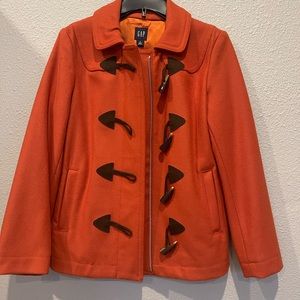 Gap Womens Jacket, size Small, orange wool